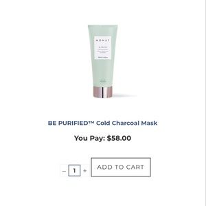 Monat cold charcoal facial mask